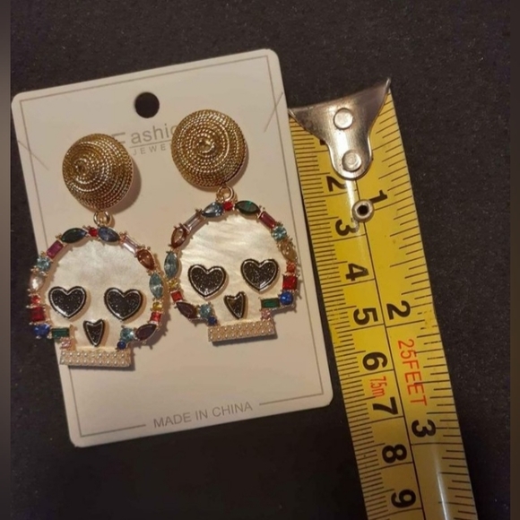 Sugar Skull Earrings - Picture 6 of 13